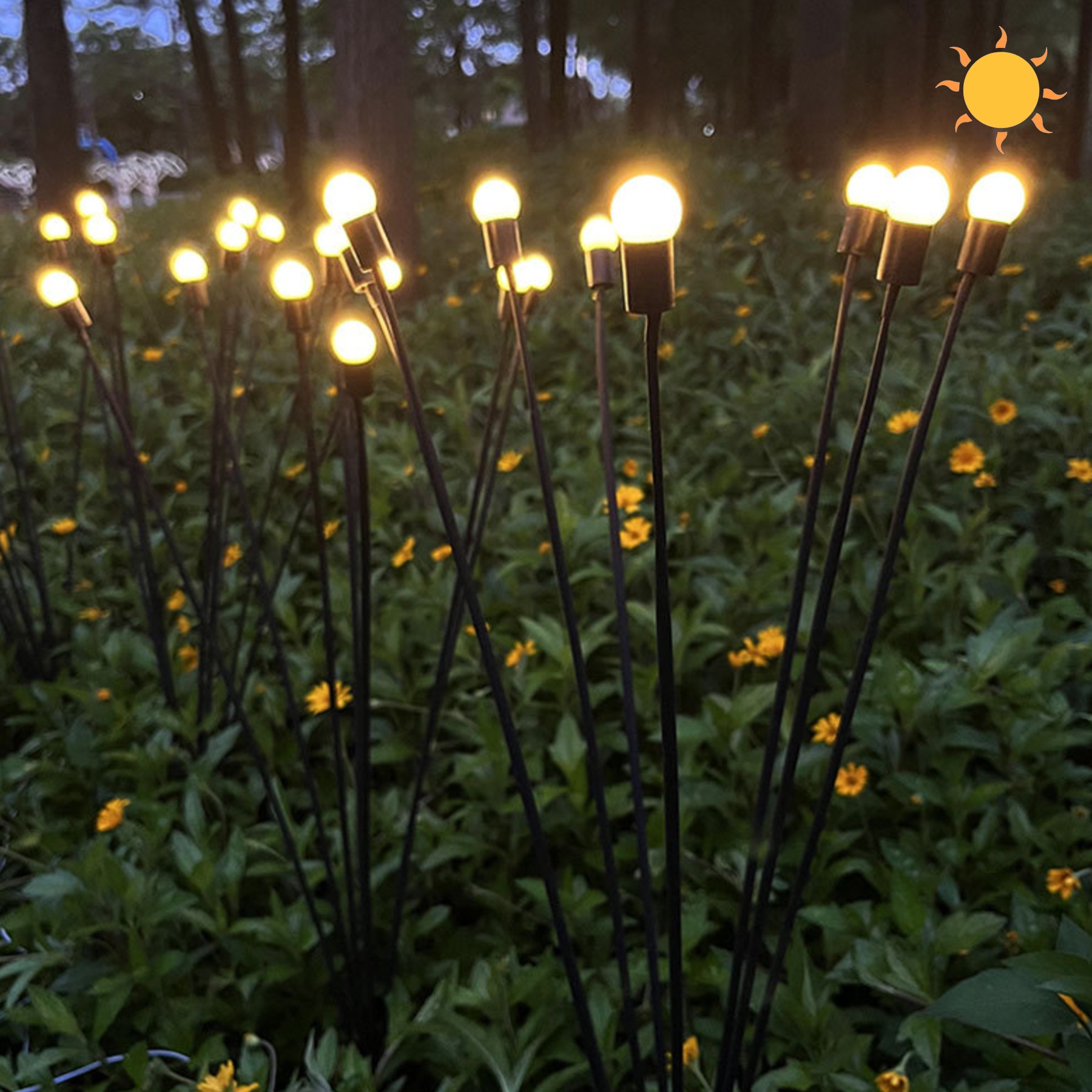 HVA-Y28-B 솔라 태양광 반딧불 정원등(잔디등) 공원등 갈대등 LED