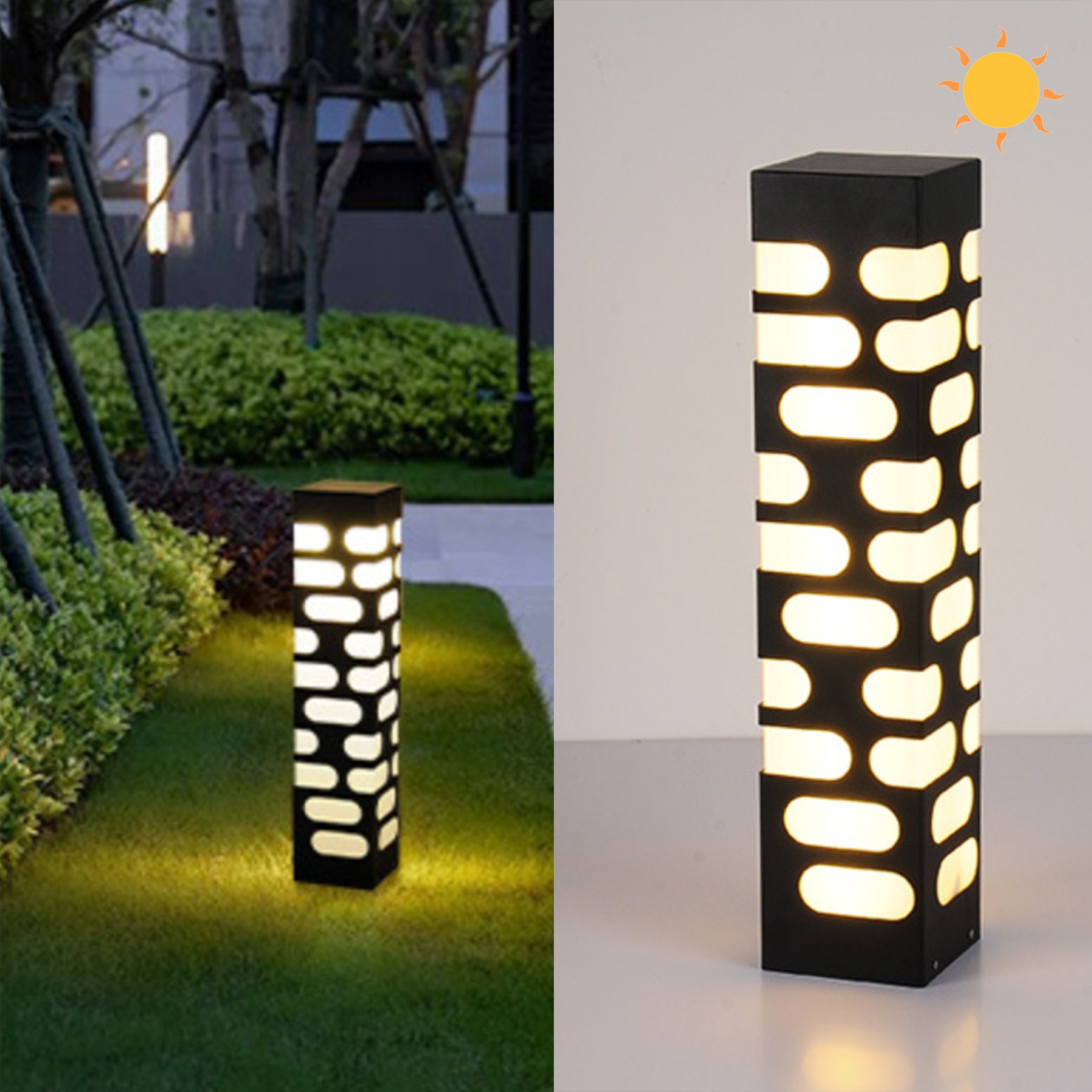 HVB-K59-A 볼라드등 3W 태양광 솔라 조명 공원 정원등 마당 LED